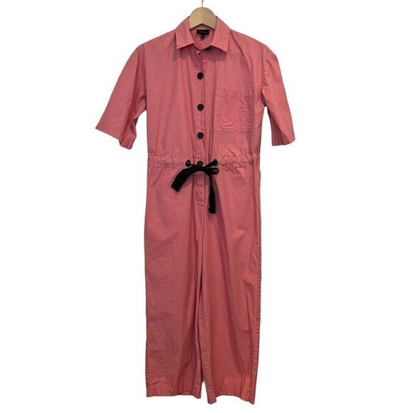 Who What Wear by Target Pink Cropped Jumpsuit Barbiecore Size XS - Picture 2 of 8